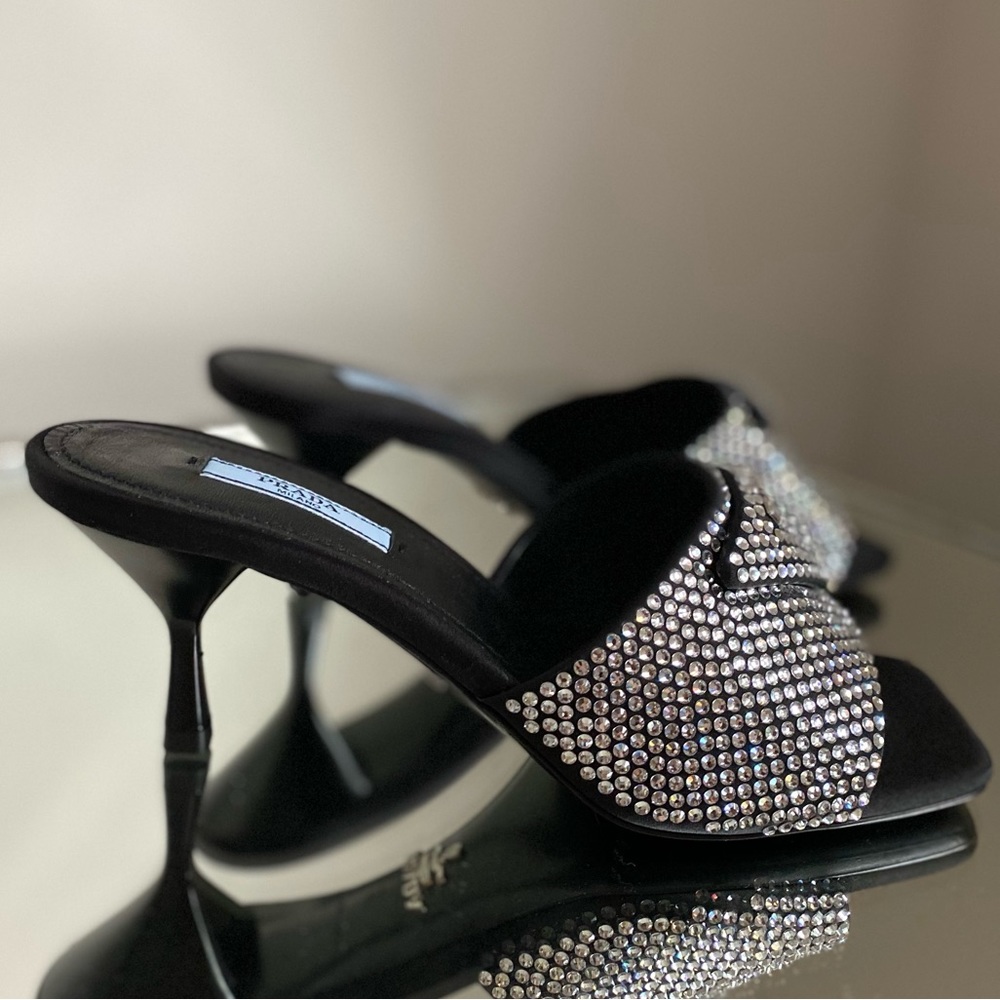 New Prada Crystal embellished mule 37 $1,695 - Picture 12 of 15